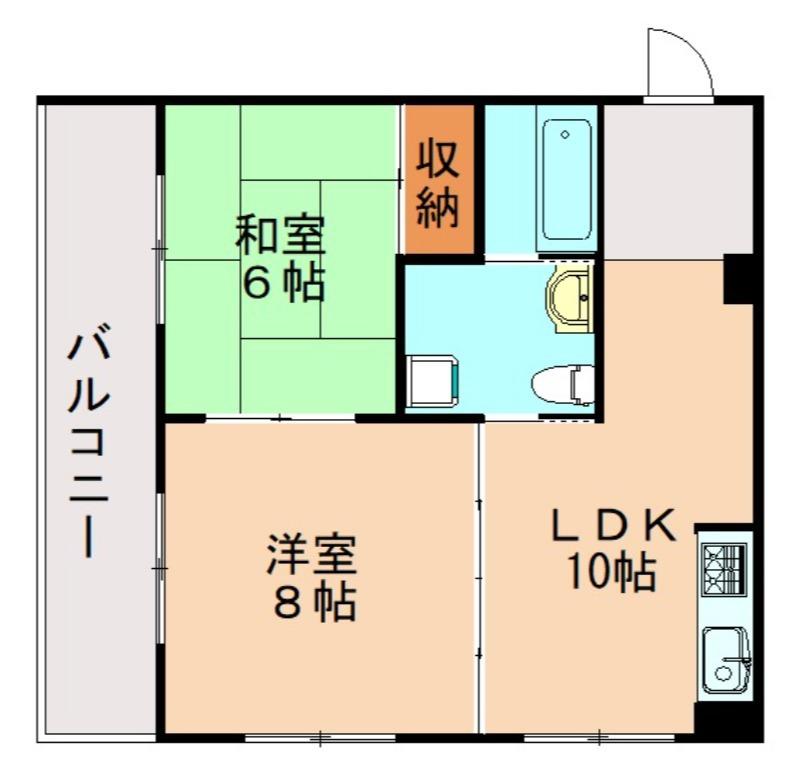 メゾンしらさぎ(2LDK/1階)の間取り写真