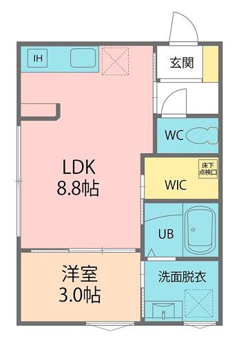 DEGNER(1LDK/1階)の間取り写真