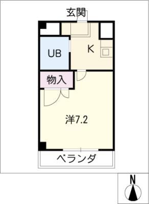 ハイツ ストニーヒル(1K/2階)の間取り写真