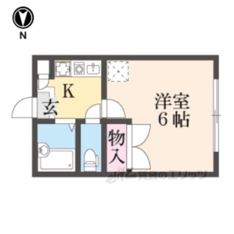 レオパレス冨田(1K/3階)の間取り写真