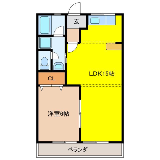 アーバンレジデンス(1LDK/3階)の間取り写真