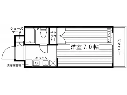 東映相模原学生会館(ワンルーム/5階)の間取り写真