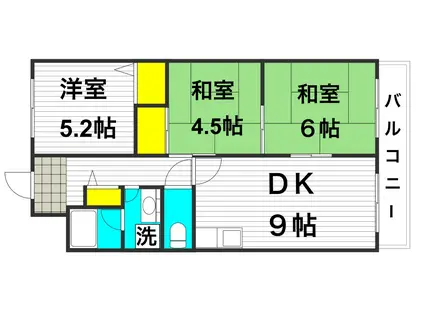 コンフォートステージI(3LDK/3階)の間取り写真