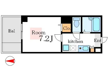 I・K・M DE PLIMAVERA(1K/6階)の間取り写真