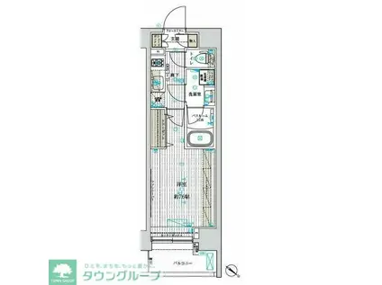 フュージョナル浅草FOREST(1K/10階)の間取り写真