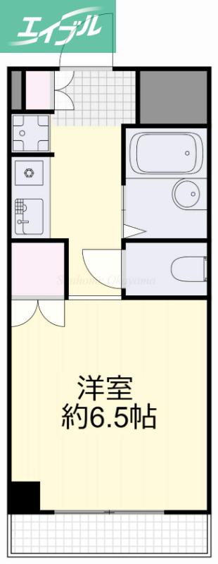 リアライズ西之町(1K/2階)の間取り写真