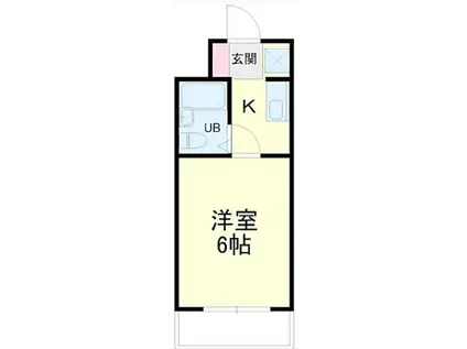 エクセルF.I(1K/2階)の間取り写真