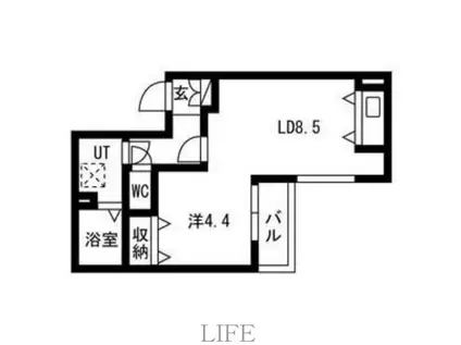 TM PARK RESIDENCE INN(1LDK/3階)の間取り写真