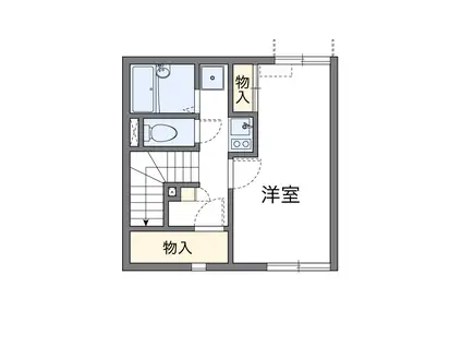 アーミリージュ(1K/2階)の間取り写真