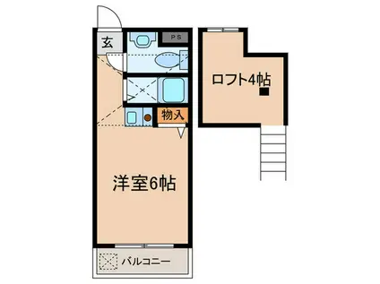 ハイム成増台(ワンルーム/1階)の間取り写真