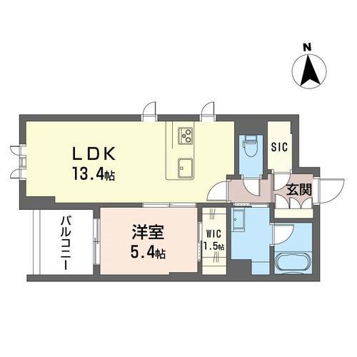 ザ・グランドオペラ並木(1LDK/2階)の間取り写真