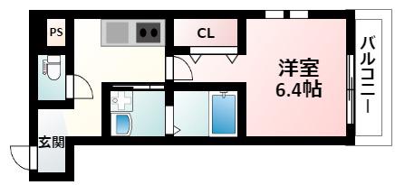 フジパレス東三国VI番館(1K/3階)の間取り写真