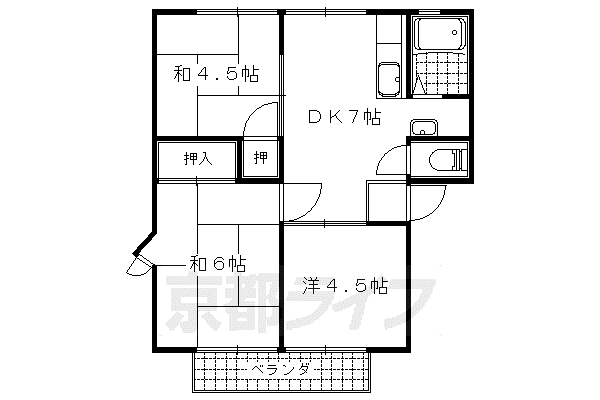 ウィンディア大塚C棟(3DK/2階)の間取り写真
