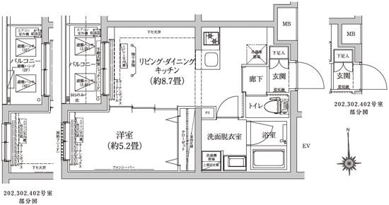 アイル グランデ赤羽(1LDK/1階)の間取り写真