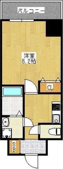 ASTIA西中島II(1K/4階)の間取り写真