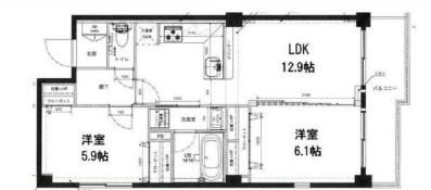 目白テラスドハウス(2LDK/3階)の間取り写真
