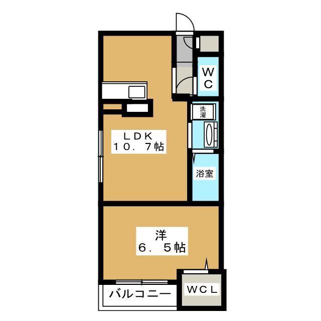 レジデンス葛西II(1LDK/1階)の間取り写真
