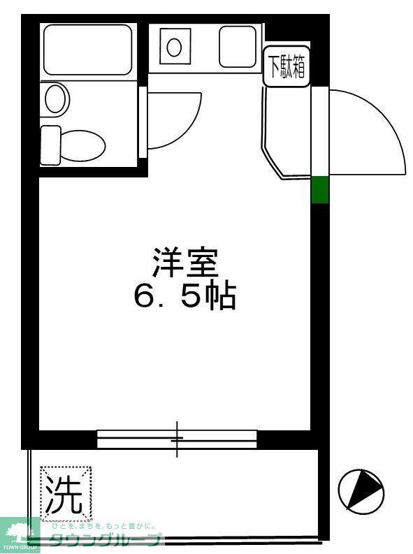 シティコーポ東山(ワンルーム/1階)の間取り写真