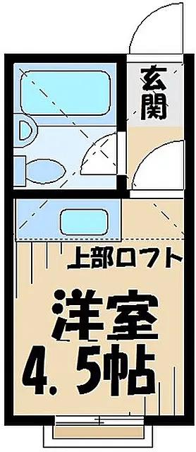 メゾンアトレーユ(1K/1階)の間取り写真