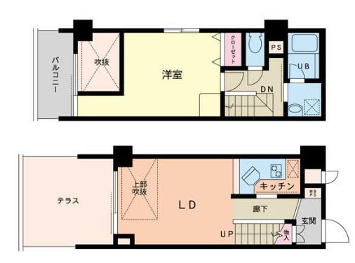 テラ・チェ―ロ南青山(1LDK/B1階)の間取り写真
