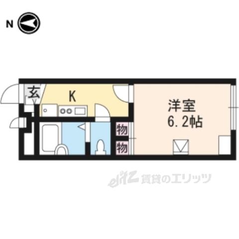 レオパレスプレミール2(1K/2階)の間取り写真