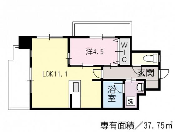 サニーロード大町駅前(1LDK/2階)の間取り写真