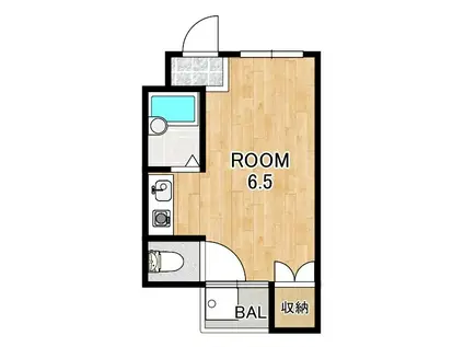 CASA神領(ワンルーム/4階)の間取り写真