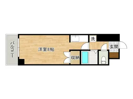 アクセス北方(ワンルーム/5階)の間取り写真