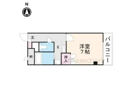 ETOLIEM・TIII(1K/2階)の間取り写真