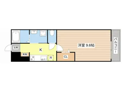 ASAHI TARNAL(1K/2階)の間取り写真