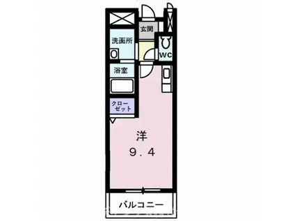 MAHALO(1K/1階)の間取り写真