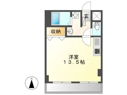 アネックス池下(ワンルーム/3階)の間取り写真