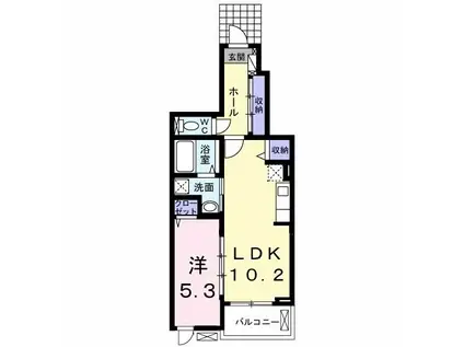 サンシャイン東山 PARTI(1LDK/1階)の間取り写真