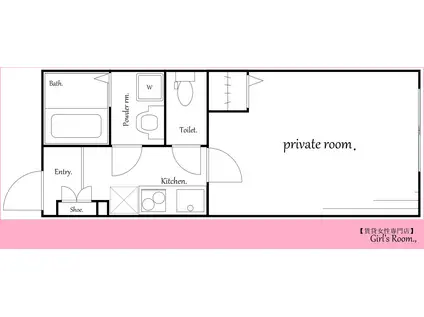 AMBITION草加吉町(1K/3階)の間取り写真