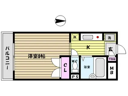 プチメゾン大蔵(1K/3階)の間取り写真