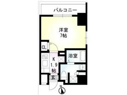 ル・リオンFREYER南砂ウエスト(1K/3階)の間取り写真