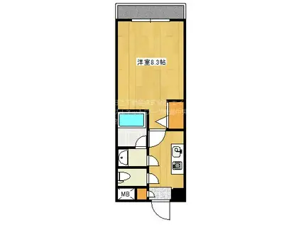 BUENA川端町4丁目壱番館(1K/5階)の間取り写真