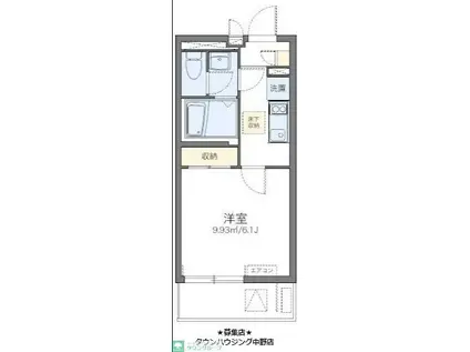 レオネクストHARU(1K/1階)の間取り写真