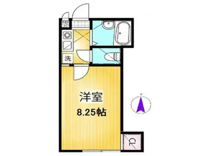 NATURAVITA橋本(1K/1階)の間取り写真