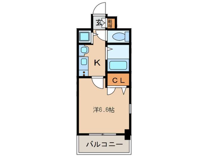 プレサンス千種駅前ネオステージ(1K/3階)の間取り写真