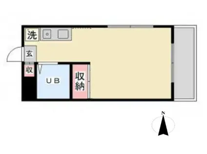 スカイコート新宿落合第5(ワンルーム/2階)の間取り写真