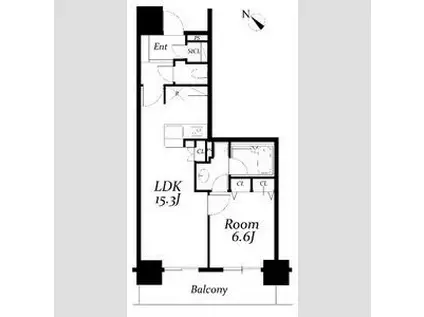 ロイヤルパークス千種(1LDK/11階)の間取り写真