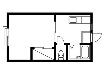 ホワイトハイツ(1K/1階)の間取り写真