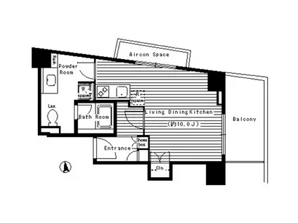 レガーロ西早稲田(1K/4階)の間取り写真