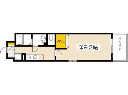第26友建ビル(1K/7階)の間取り写真