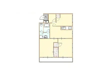 グランドール(3DK/3階)の間取り写真