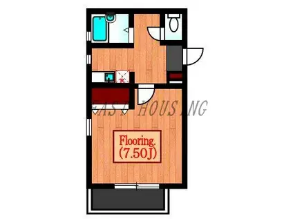 プラネット初台(1K/2階)の間取り写真