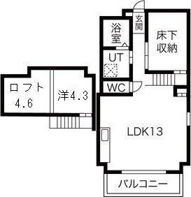 グランフォート新瑞橋(1LDK/5階)の間取り写真