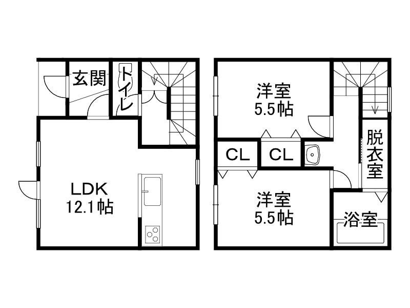 FARST SOAR(2LDK/1階)の間取り写真