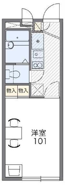 レオパレスOHTANI(1K/2階)の間取り写真